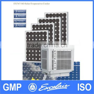 Energy saving roof mounted solar air cooler for industrial air cooling system