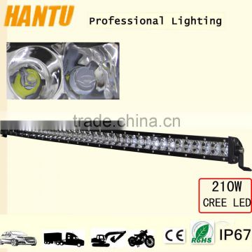 curved led light bar 210w curved light bar 3d rejection cup light