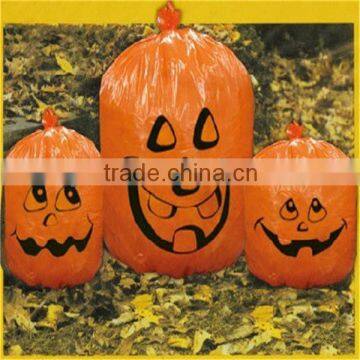 Colorful outdoor pumpkin leaf bag plastic garbage bag for household