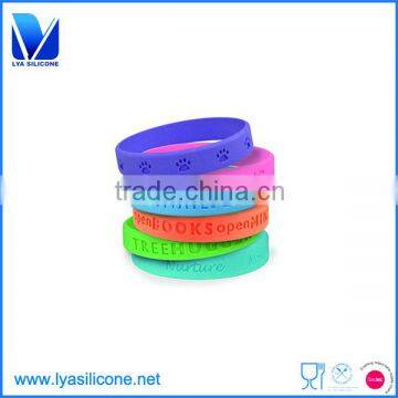 2016 Hot sale silicone rubber college team bracelets