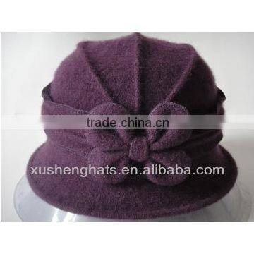 fashion new design bowknot lady winter knitted hat