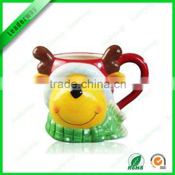 3D Christmas gift cup ceramic ,coffee cups