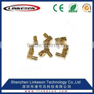 (top sale) Right-Angle 90 Degree SMA Male to Female Adapter, Ham Radio Gold Plated