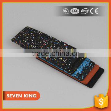 Qingdao 7king good quality anti slip and anti fatigue interlock treadmill usage rubber tile