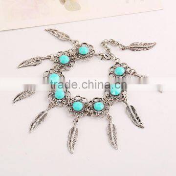 Leaf Alloy Tassel With Resin Diamon Bracelet 2016 Tassel photo-5