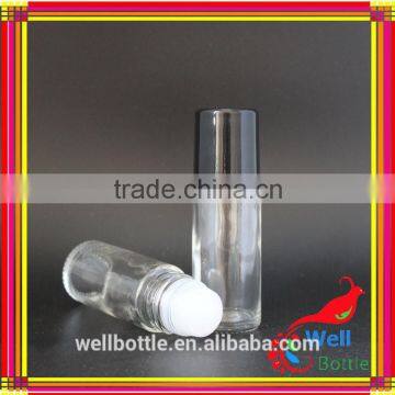 Wellbottle wholesale 30ml clear aromatherapy body essential oil glass roll on bottle