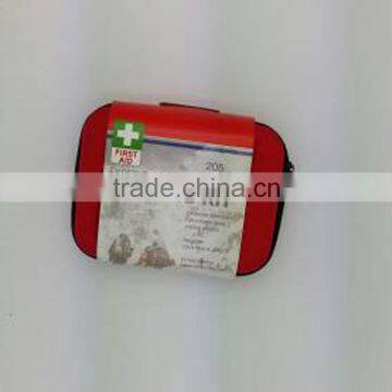 2016 bestselling FDA outside 420D nylon 206 in 1 travel first aid kit