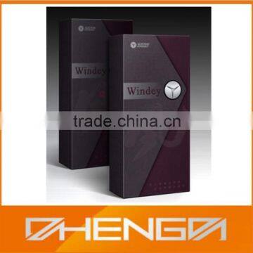 Best Sell Factory Custom Made Deluxe Stand Leather Double Wine Box (ZDS-F358)