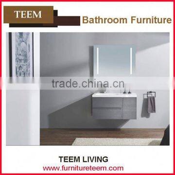 2015 hot sales new design modern high end italian solid wood furniture plastic bathroom cabinet