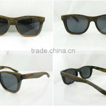 New fashion 2014 hottest designer colored bamboo sunglasses