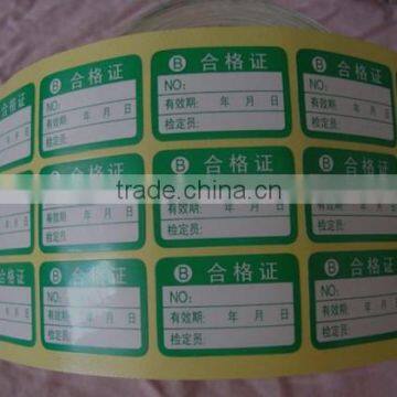 Price Tags Usage and Paper,glossy Material film label