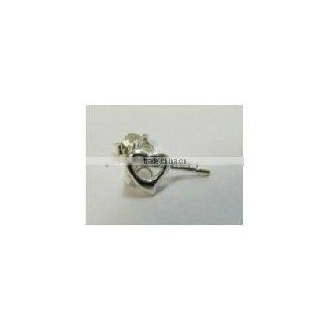 SILVER HEART EARRINGS 15702