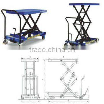 Hand Table Truck-lower lift foot operated