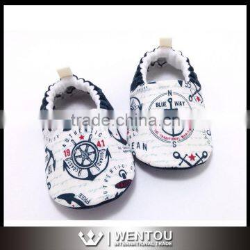 Sailor Soft Sole Anchors Baby Shoes