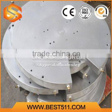 round aluminum heater plate