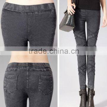 2014 new style fashion women winter snow pants big yards showing thin outer wear leggings/lend little tight trousers/jeans