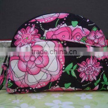 Z175 Quilted 100% Cotton Small Cosmetic Bag promotional cosmetic bag