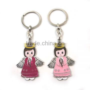 ,fashionable keychain,Angel pendant keychain,