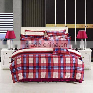 hot 2014 time-limited 100% cotton reavtive printed single double size red black color duvet cover bedding