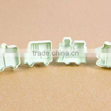 4pcs toy car shape plunger cutter