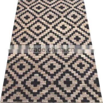 Modern design Hand Knotted Sumak hemp rug