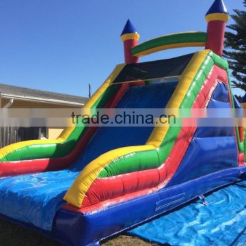 3 in 1 inflatable obstacle course, 67 feet long inflatable slide with barrier