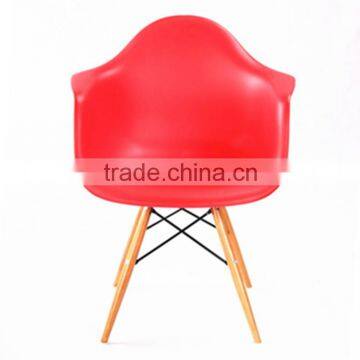 Woodlegs Plastic Dining Arm Chair