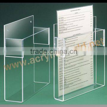 acrylic brochure holder/ acrylic brochure rack /file holder