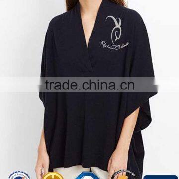 Women Fashion T-shirt Bat Wing Cashmere Sweater