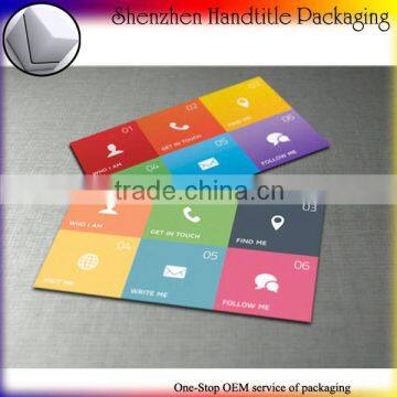 CMYK printing business card factory screen printing business cards