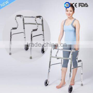 Aluminum Foldable Exercise Walker Rollator,recovery Walker for Elderly photo-4