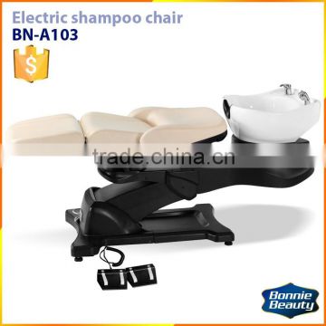 BN-A103 Luxury Electric shampoo bed massage shampoo chair salon hair wash chairs salon furniture equipment