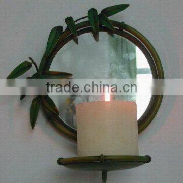 Metal Creative Bamboo Sconce Mirror Home Decorations