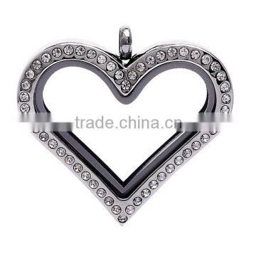 2016 Austrian Crystal Love Heart Locket European Design High End Fashion Jewelry