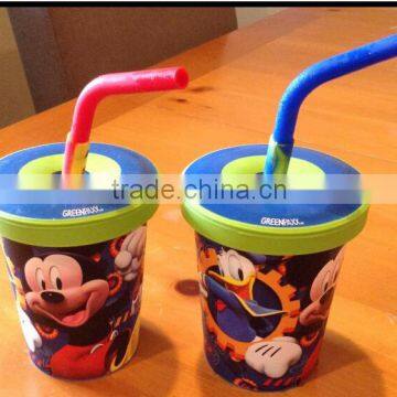 Children Silicone Cup Lid With Straw & Baby Silicone Sippy Cup Lids photo-3