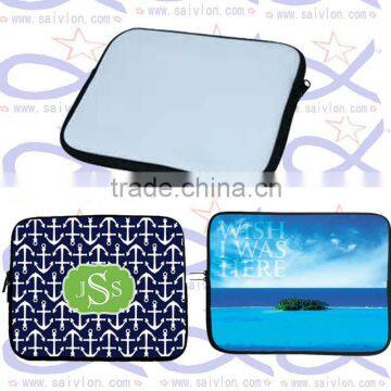 Neoprene white laptop case for sublimation printing