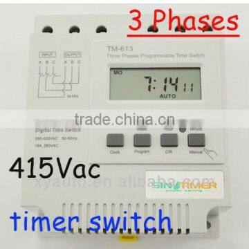 3 Phases 380v 415v Digital Programmable Time Switch