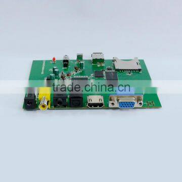 Full HD HDMI VGA CVBS Optical output PCBA PCB Assembly