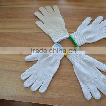 7G/10G cheap white knit cotton gloves cheap winter knit gloves cotton running gloves disposable cotton gloves