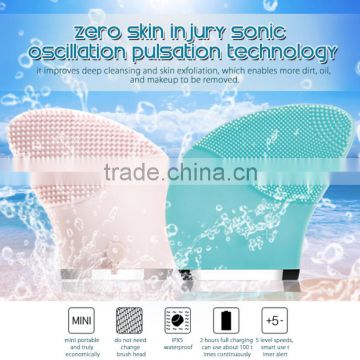 Classic Silicone Sonic Facial Cleansing Brush for daily use massage