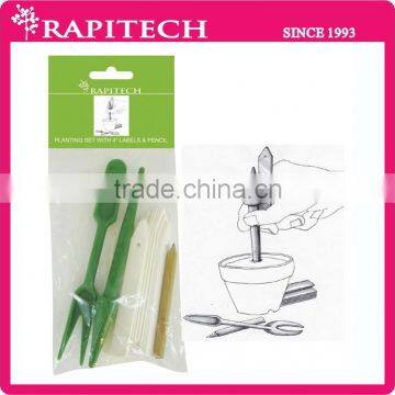 Plastic Planting Set Widger Dibber White Plant Labels Garden Tool