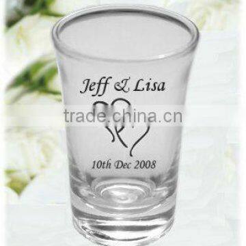 2oz shot glass with printing