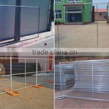 Mobile galvanized construction temporary fence / Self stand construction fence panels / chain link temporary fence for job site