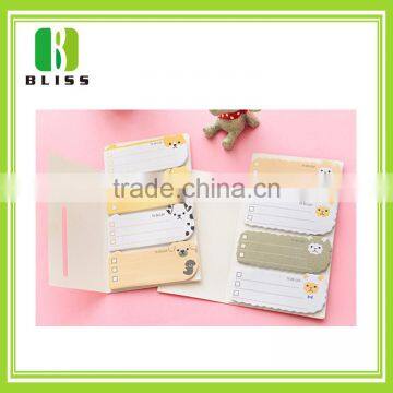 Full Color Gummed Sticky Note Pad Adhesive Die Cut Memo Butterfly Shape Note Paper photo-6