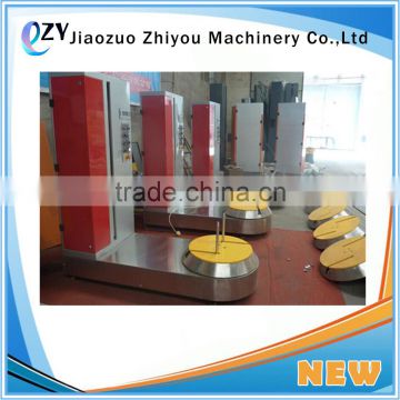 quality warranty horizontal baggage stretch film wrapping machine/luggage packing machine(0086-391-2042034)