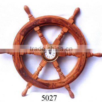 Ship Wheel Clock, nautical clock, wooden ship wheel, nautical clock, nautical ship wheel, decorative ship wheel