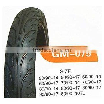 Motorcycle tire 70/90-14 with all patterns in high quality