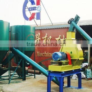 Simple Animal Feed Production Line / China Supplier Unitized Animal Feed Crusher and Mixer Machine