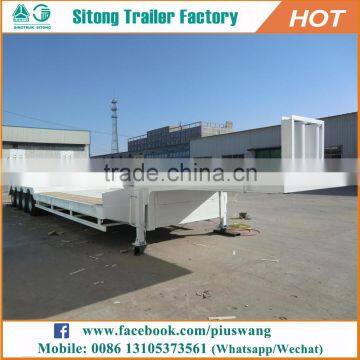 Heavy Loading Capacity Low Bed Trailer Transporter 60-100 Tons Lowbed Trailer