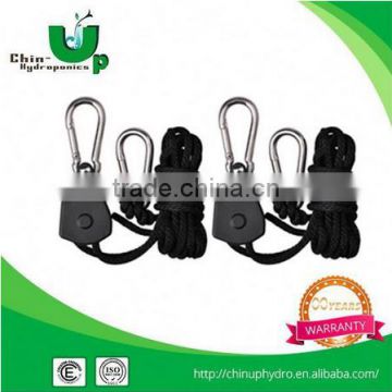 2016 heavy duty rope ratchet /light fixture hangers for grow tent